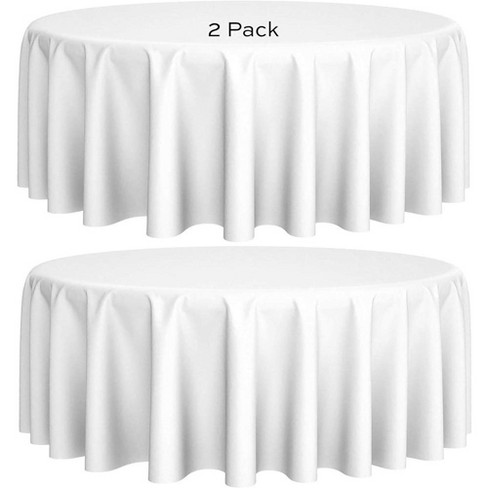 Round Basic Polyester Tablecloths