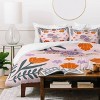 Deny Designs 3pc Queen Angela Minca Snails and Flowers Kids' Duvet and Sham Set - 3 of 4