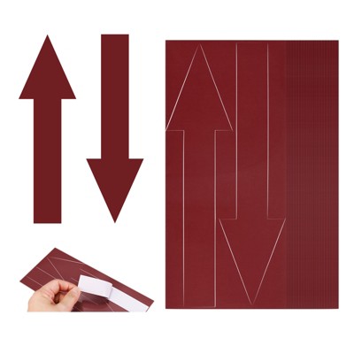 Unique Bargains PVC Self Adhesive Arrow Sticker 80 Pcs