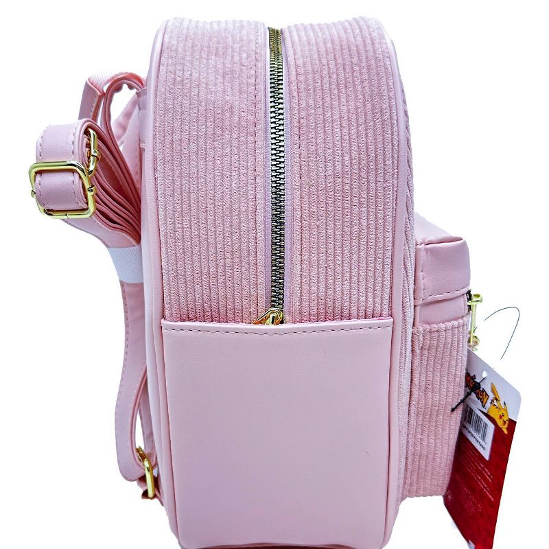 Pokemon Mini Backpack - Pink Corduroy Eevee, 4 of 11