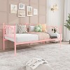 Metal Twin Daybed, Space-Saving Sofa Bed with Headboard & Steel Slat Support, No Box Spring Needed, Ideal for Apartment, Living Room, Small Spaces - 4 of 4