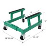 NAYSAYE Hand Truck Dolly Heavy Duty Motorcycle Cradle Dolly with Steel Frame for Garage and Shop, Green, 20"*12"*28" - 2 of 4