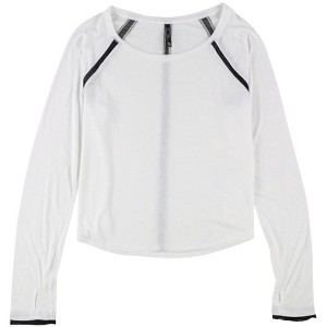 Aeropostale Womens Solid Mesh Graphic T-Shirt - 1 of 2
