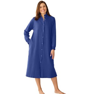 Only Necessities  Fleece Snap-Front Robe - 1 of 4