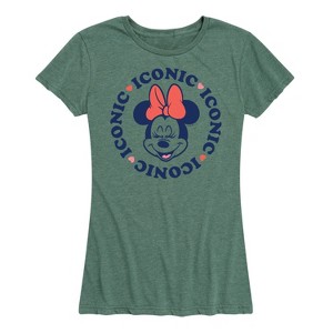 Women's - Disney - Minnie Iconic Repeated Short Sleeve Graphic T-Shirt - 1 of 4