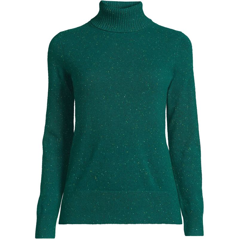 Lands' End Women's Tall Cashmere Turtleneck Sweater, 3 of 9
