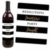 Big Dot of Happiness New Year's Eve - Gold - 2025 New Years Eve Party Decorations for Women and Men - Wine Bottle Label Stickers - Set of 4 - 3 of 4