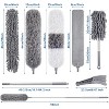 9PCS Extendable Microfiber Duster Kit with Extension Pole, Bendable Washable Dusters for Ceiling Fans and High Areas - 2 of 4