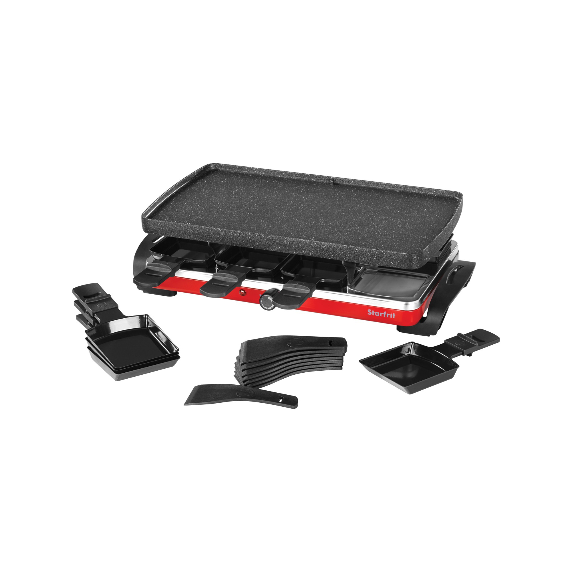 THE ROCK™ by Starfrit® Raclette/Party Grill Set, Black