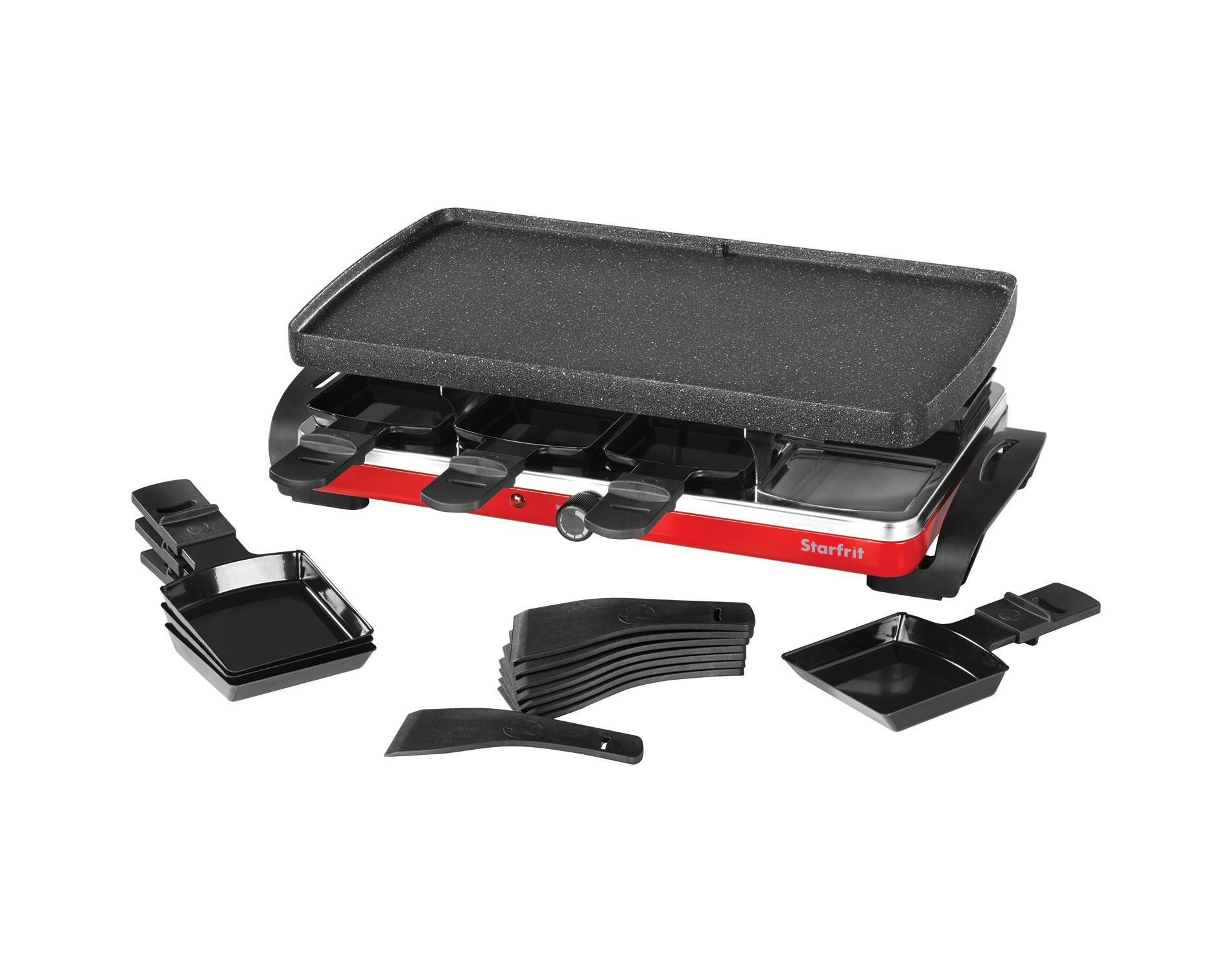 Starfrit Raclette/Party Grill Set, Black