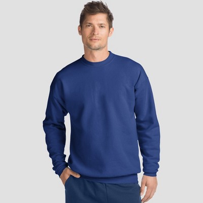 Hanes Men's Slate Gray XL Premium Fleece Pullover Sweatshirt with Fresh IQ 