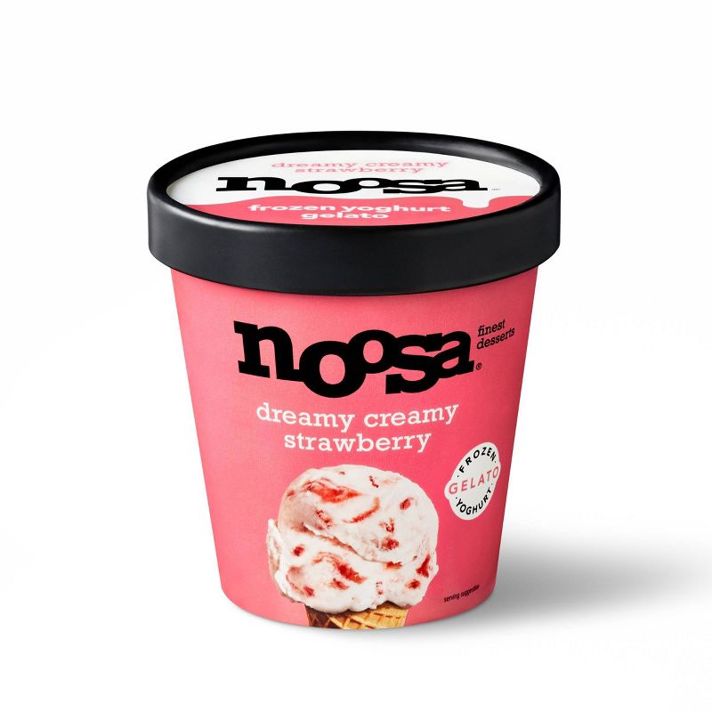 Noosa Frozen Yogurt Gelato Strawberry &#38; Cream - 14oz, 1 of 13