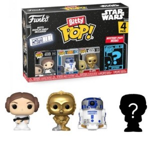 Funko Pop! Bitty POP: Star Wars - Princess Leia, R2-D2, C-3PO and a Mystery Bitty Pop! 4-Pack - 1 of 4