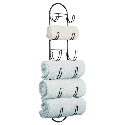 6 tier wall mounted towel online rack