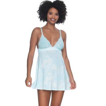 Women's Satin Slip Lingerie Dress - Auden™ Blue XS