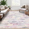 Rug Machine Washable,  Rug Non Slip Small Bedroom, Rug Low Pile Throw Rug, for Dining Room Living Room, Geometric Area Rug Entryway Rug - 2 of 4