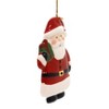 Holiday Ornaments 4.5" Santa Ceramic Ornament Tree Gift Bag  -  Tree Ornaments - image 2 of 2