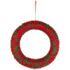 Northlight Twisted Yarn Plush Christmas Wreath - 13.5" - Unlit - 2 of 4