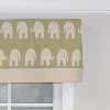 RLF Home Ele Banded 100% Cotton with Fully Lined 3" Rod Pocket Valnance for Windows 50" x 15" - 3 of 4