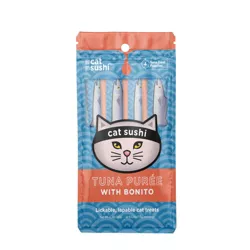 Cat Sushi Bonito Tuna Puree with Bonito Cat Treats - 4pk