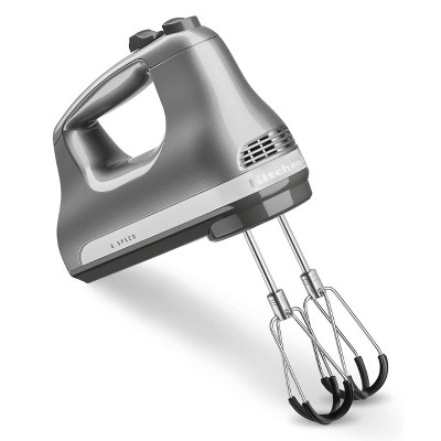 KitchenAid 6-Speed Hand Mixer with Flex Edge Beaters - Silver