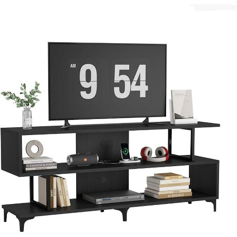 WhizMax TV Stand for TVs up to 65 Inch with Power Outlet and Cable Management, Black - image 1 of 4