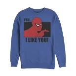 Men's Marvel Spider-Man Likes You Sweatshirt