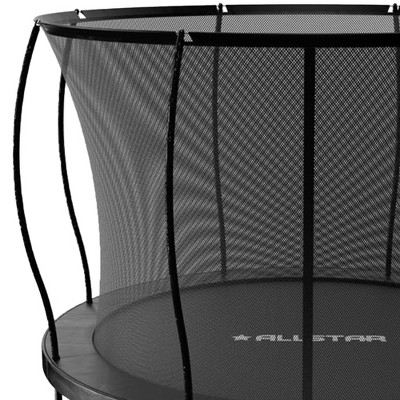 Allstar 10-Foot Black Round Trampoline with Enclosure and Ladder