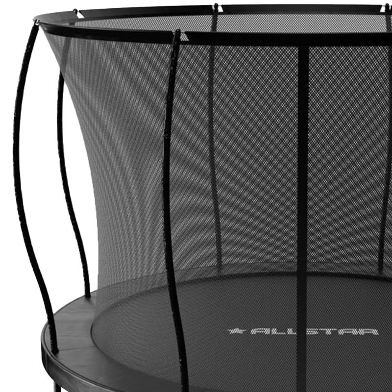 ALLSTAR 10 Ft Round Trampoline for Kids Outdoor Backyard Play Equipment Playset with Net Safety Enclosure and Ladder, 6 of 9