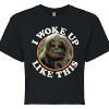 Women's - Star Wars - I Woke Up Like This Chewie Cropped Graphic T-Shirt - 2 of 4