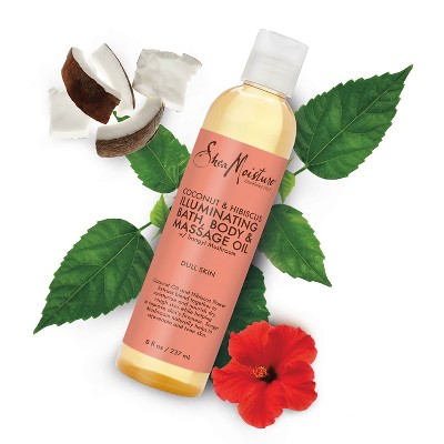 SheaMoisture Coconut and Hibiscus Bath Body and Massage Oil - 8 fl oz_4