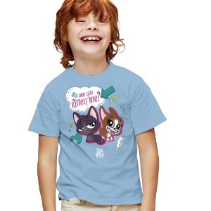 Boys' Short Sleeve Littlest Pet Shop Are You Kitten Me T-Shirt - 1 of 4