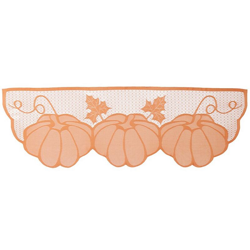 The Lakeside Collection Pumpkin Mantel Scarf - Fall/Autumn Decor for Fireplace or Table, 5 of 9