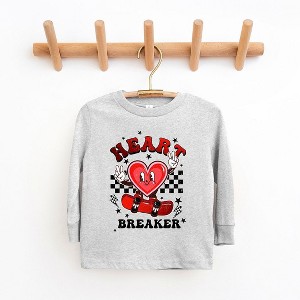 The Juniper Shop Heart Breaker Skater Toddler Long Sleeve Tee - 1 of 3