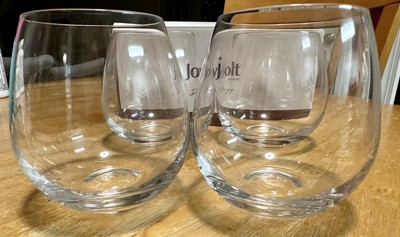 JoyJolt Spirits 15 oz. Stemless Wine Glasses (Set of 4)