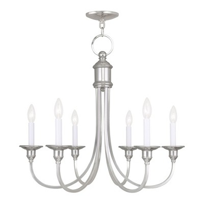Livex Lighting Cranford 6 - Light Chandelier in  Polished Nickel