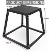 12/18/24/30" Plyo Box Set | Sturdy Plyometric Jump Platform for Home Gym - Unisex Single/Multi-Height Box Jump - 3 of 4