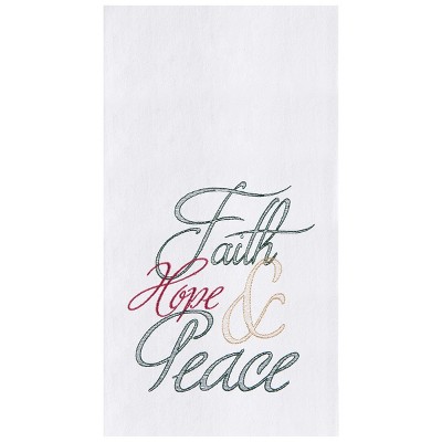 C&F Home Faith Hope & Peace Flour Sack Cotton Kitchen Towel