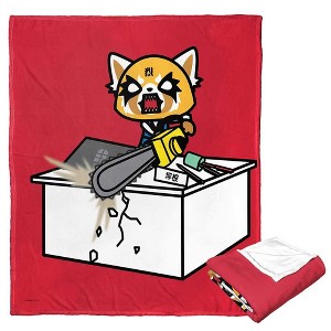 Aggretsuko Sick Of Working Silk Touch Throw Blanket - 1 of 4