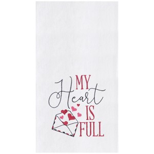 C&F Home My Heart Is Full Embroidered Cotton Flour Sack Kitchen Towel - 1 of 4