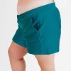 Calypsa Women's Plus Size Chlorine Resistant Classic Fit Swim Shorts With Panty - 3 of 4