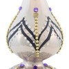 Miss Christmas 11.5 Inch Embellished Freestanding Tabletop Decoration Christmas Tree Topper , Christmas Decor Finial Peacock Art (1PC) - 4 of 4