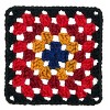 Red Heart All in One Granny Square Yarn 24 Pack-Black- Moody Cherry - 3 of 4