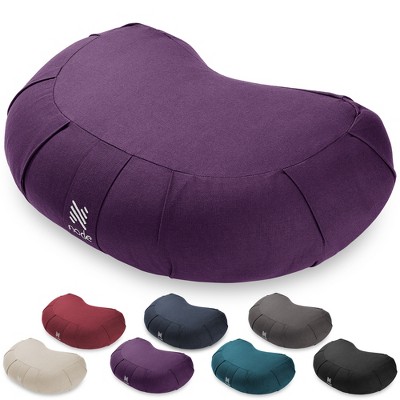 Node Fitness Zafu Meditation Cushion, 17 Crescent Yoga Bolster Pillow :  Target