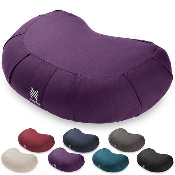 Florensi Round Meditation Cushion, Removable & Washable Velvet Cover, 100%  Buckwheat Fill : Target