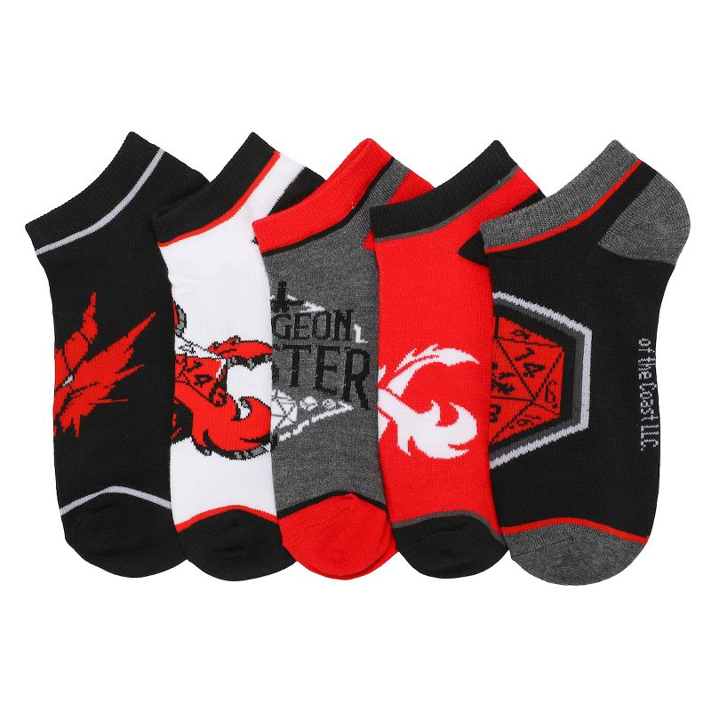Dungeons & Dragons Dungeon Master 5-Pack Women's Ankle Socks, 1 of 7