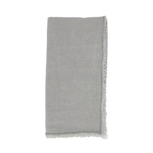 Saro Lifestyle Fringed Design Stone Washed Napkins - 1 of 4