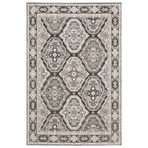 Oriental Weavers Ellington ELL04 Ivory / Blue Indoor Area Rug - 3'10" x 5'5" - 1 of 4