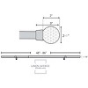 Linen Avenue Cut Acrylic Single and Double Window Curtain Rod Set - 2 of 4