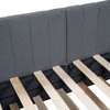 NicBex Twin Size Linen Fabric Daybed Modern Wooden Bed Frame with Trundle for Bedroom, Living Room, No Box Spring Required, Space Saving - 4 of 4